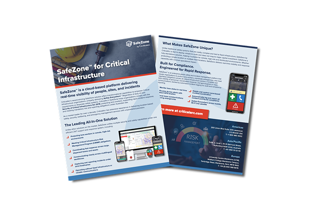 SafeZone™ for Critical Infrastructure