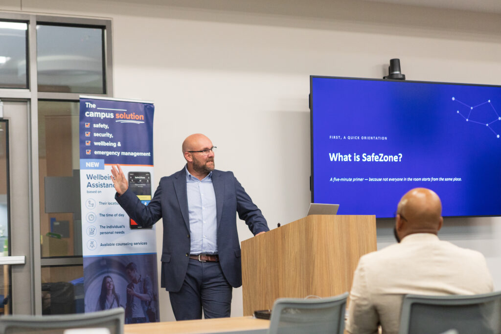 CriticalArc President giving presentation