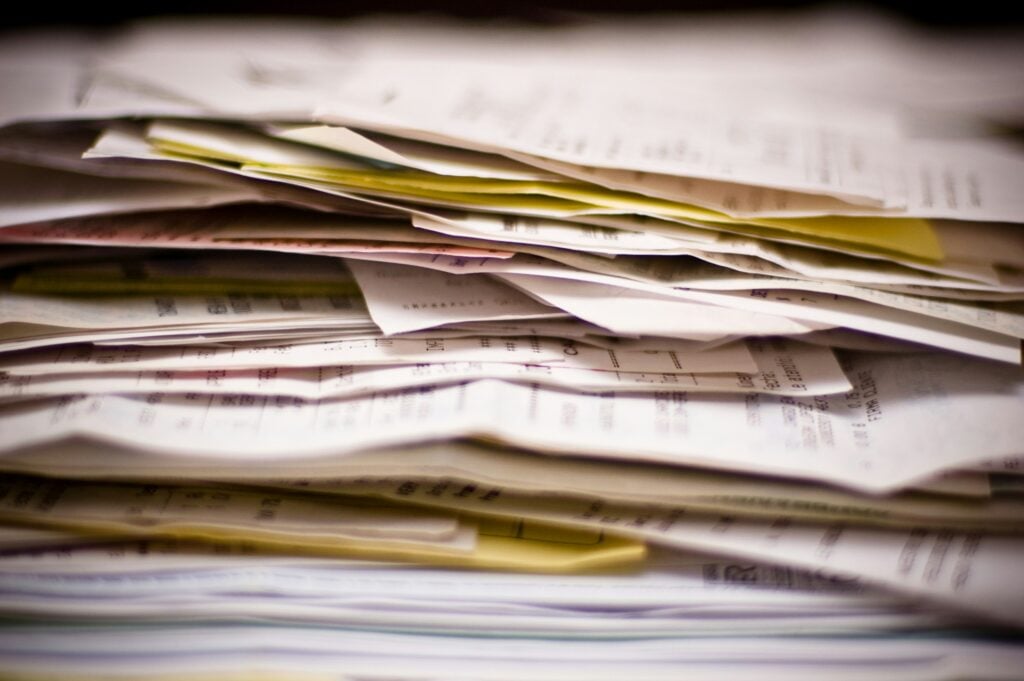 stacks of papers